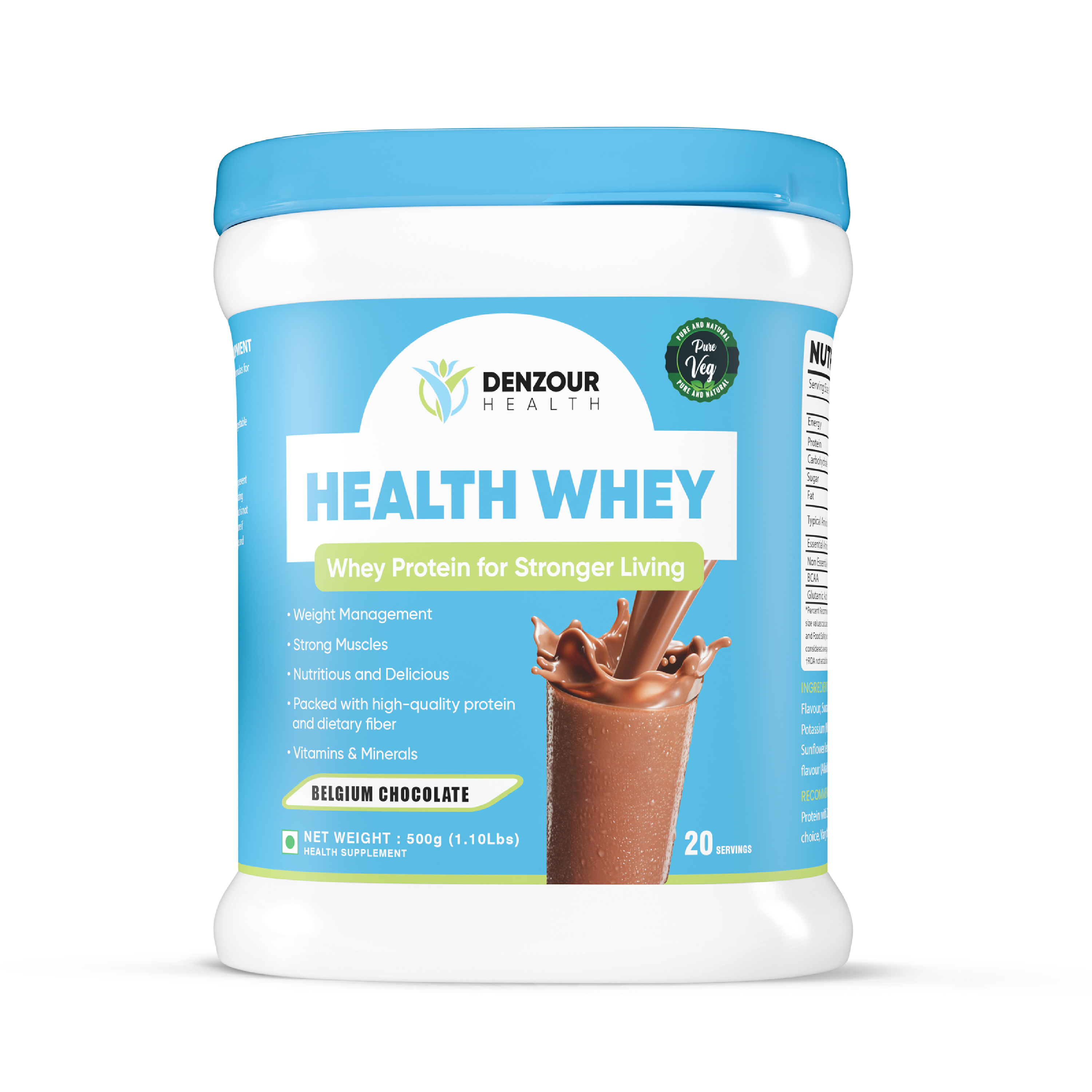 Denzour Health Whey Protein - 500g